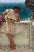 Alma-Tadema, Sir Lawrence The Poet Gallus Dreaming (mk23) oil painting